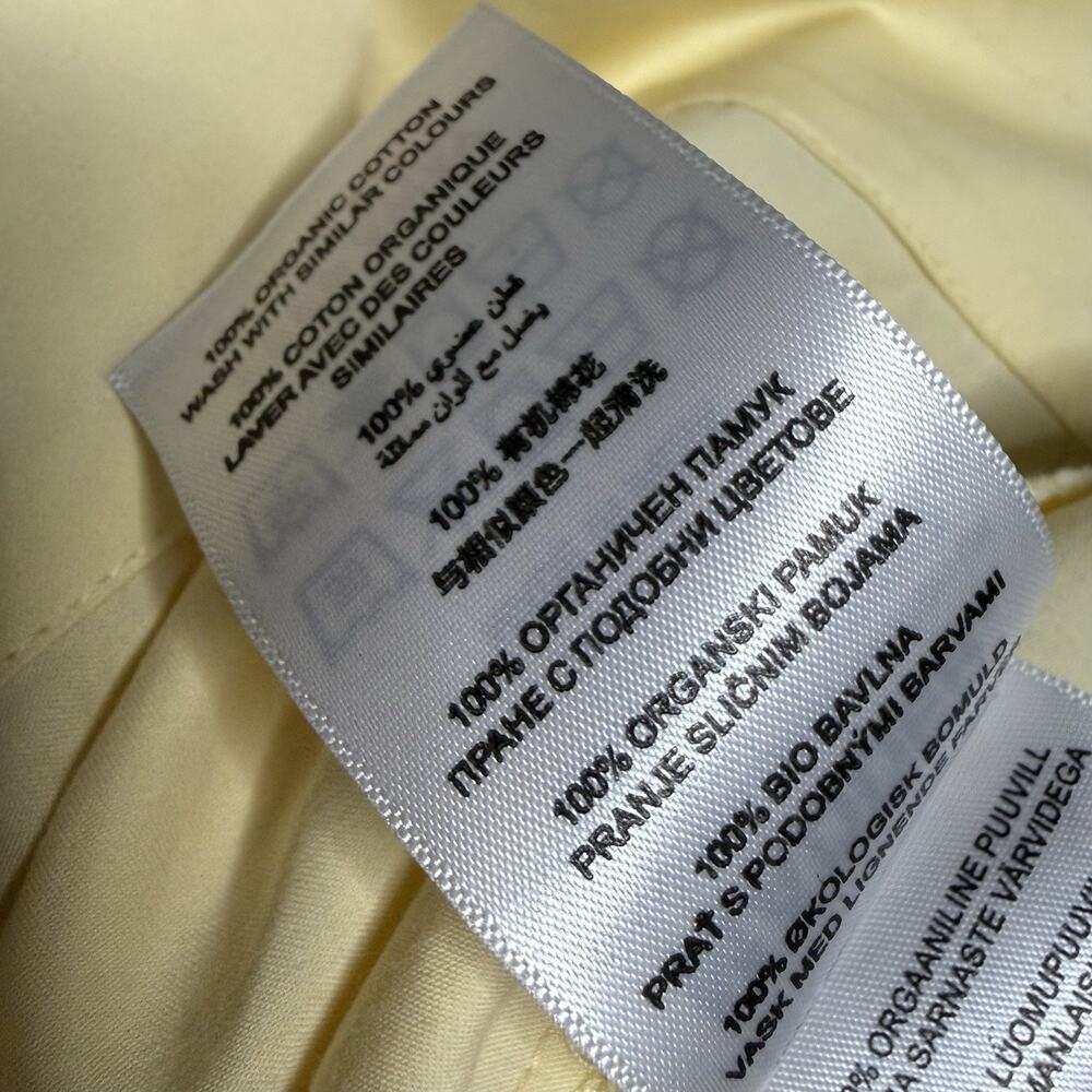 Damson Madder Anke Blouse UK 10 US 6 Butter Yellow Organic Cotton - Picture 5 of 9